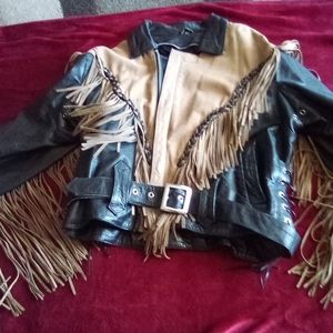 Motorcycle gypsy leather jacket